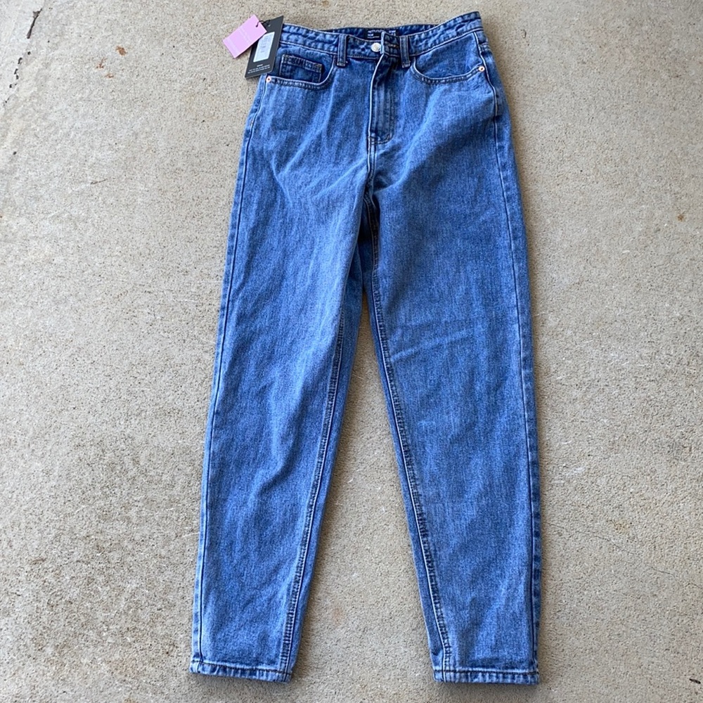 Pretty little thing bum rip mom jeans